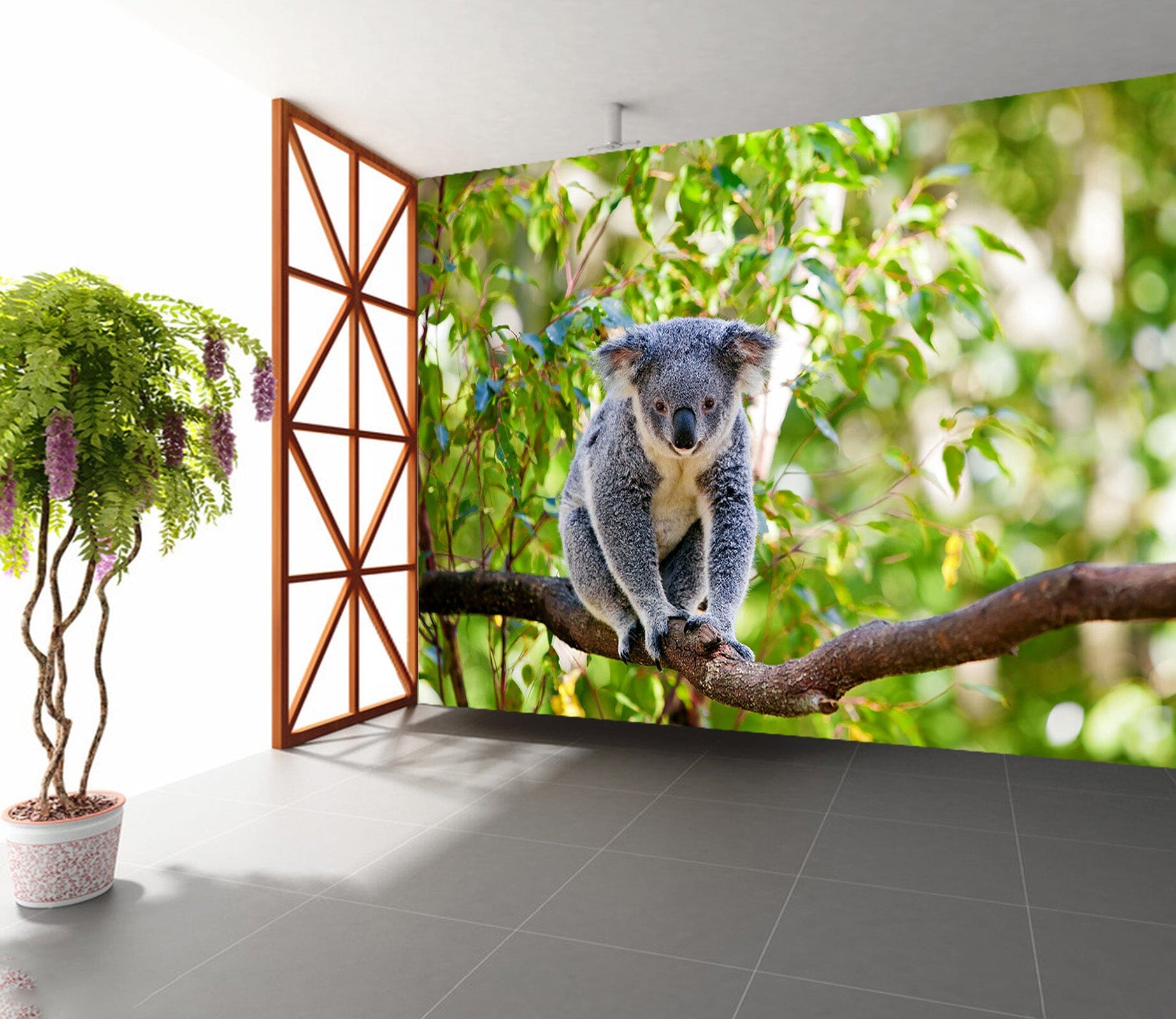 3D Koala Tree 229 Wall Murals Wallpaper AJ Wallpaper 2 
