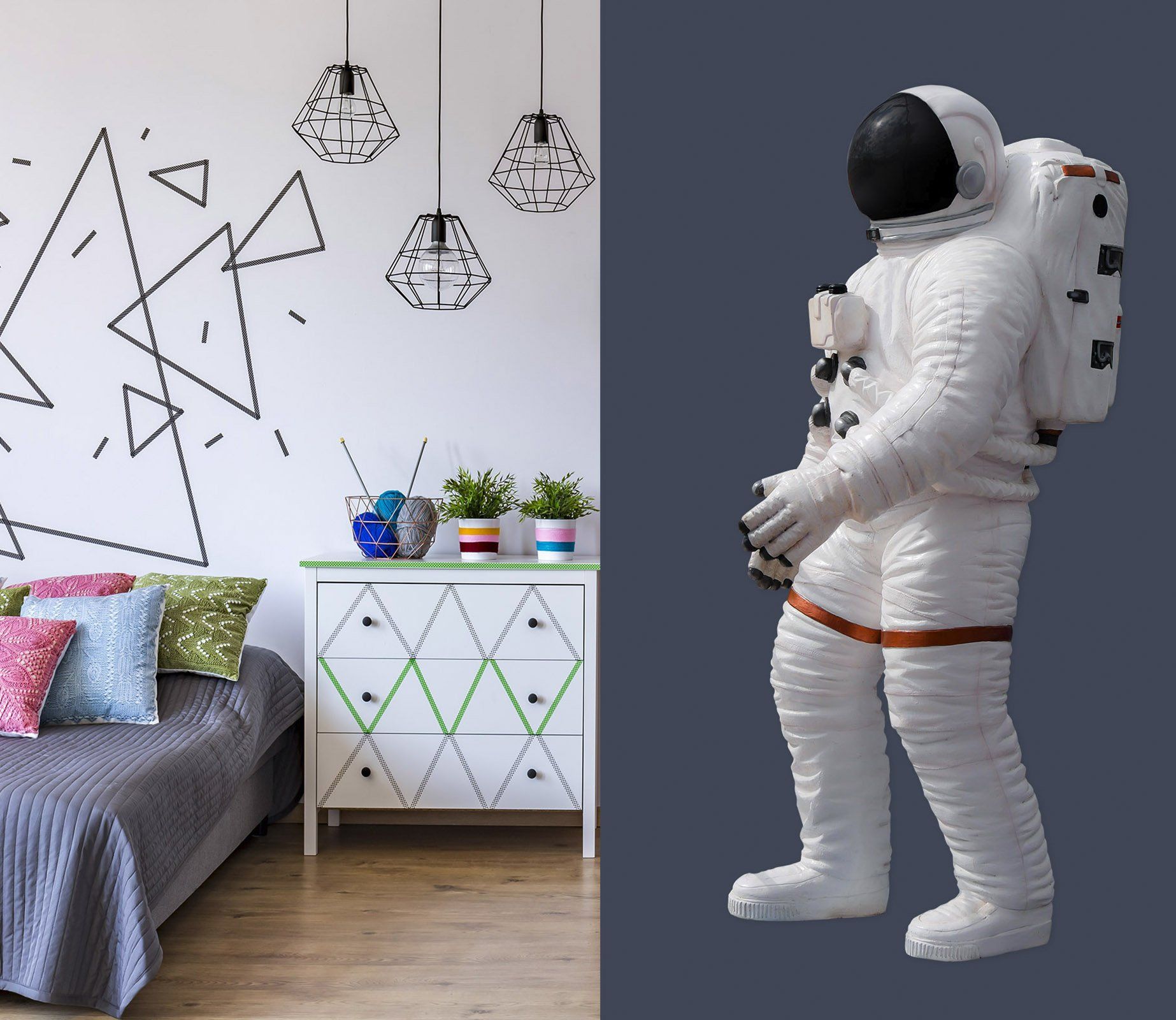 3D Scientist Astronaut 0234 Wall Stickers Wallpaper AJ Wallpaper 