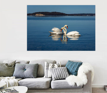 3D Swan Lake 121 Animal Wall Stickers Wallpaper AJ Wallpaper 2 