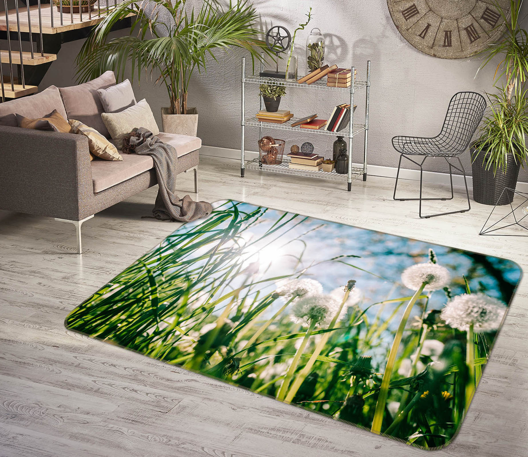 3D Dandelion 29150 Non Slip Rug Mat