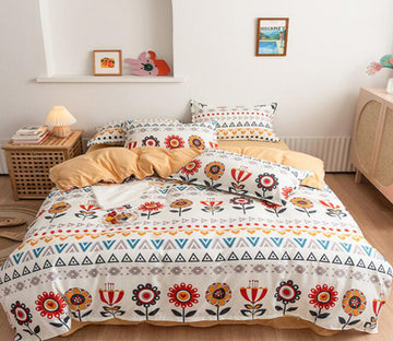 3D Flower Totem 13114 Bed Pillowcases Quilt