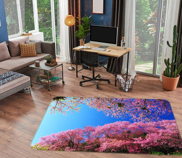 3D Pink Trees 77094 Non Slip Rug Mat