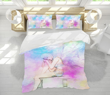 3D Colorful Female 19140 Bed Pillowcases Quilt