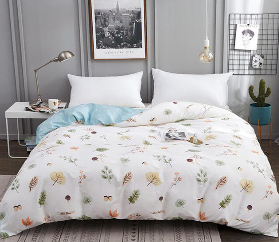 3D Yellow Leaves 3130 Bed Pillowcases Quilt