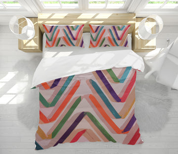 3D Wavy Lines 70032 Shandra Smith Bedding Bed Pillowcases Quilt