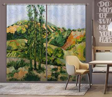 3D Hill Tree 260 Allan P. Friedlander Curtain Curtains Drapes Curtains AJ Creativity Home 