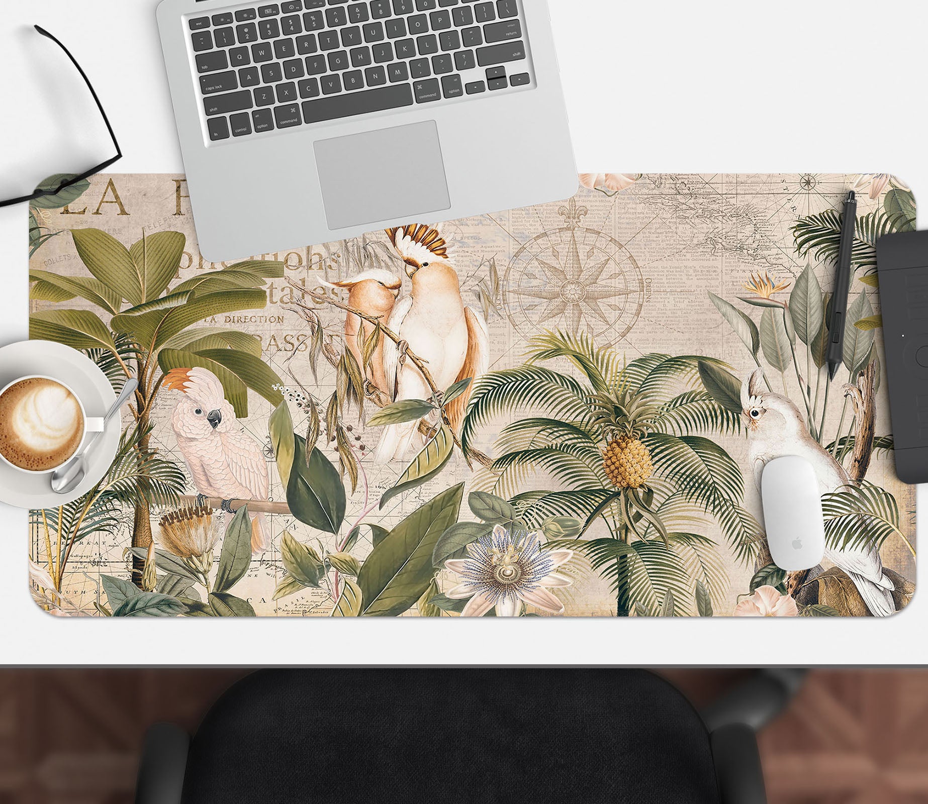 3D Pineapple Tree 5244 Andrea Haase Desk Mat