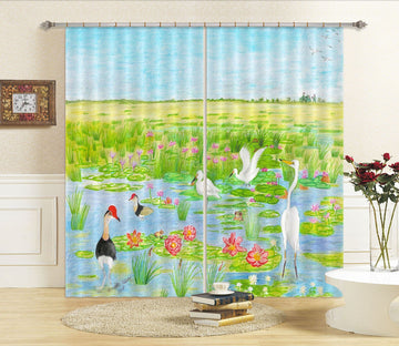 3D Spring Park 048 Michael Sewell Curtain Curtains Drapes Curtains AJ Creativity Home 