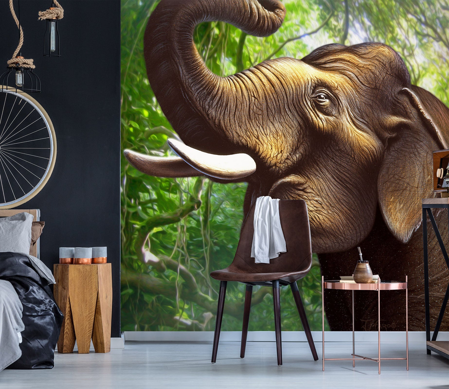 3D Elephant 85029 Jerry LoFaro Wall Mural Wall Murals
