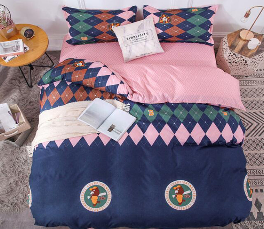 3D Diamond 13127 Bed Pillowcases Quilt