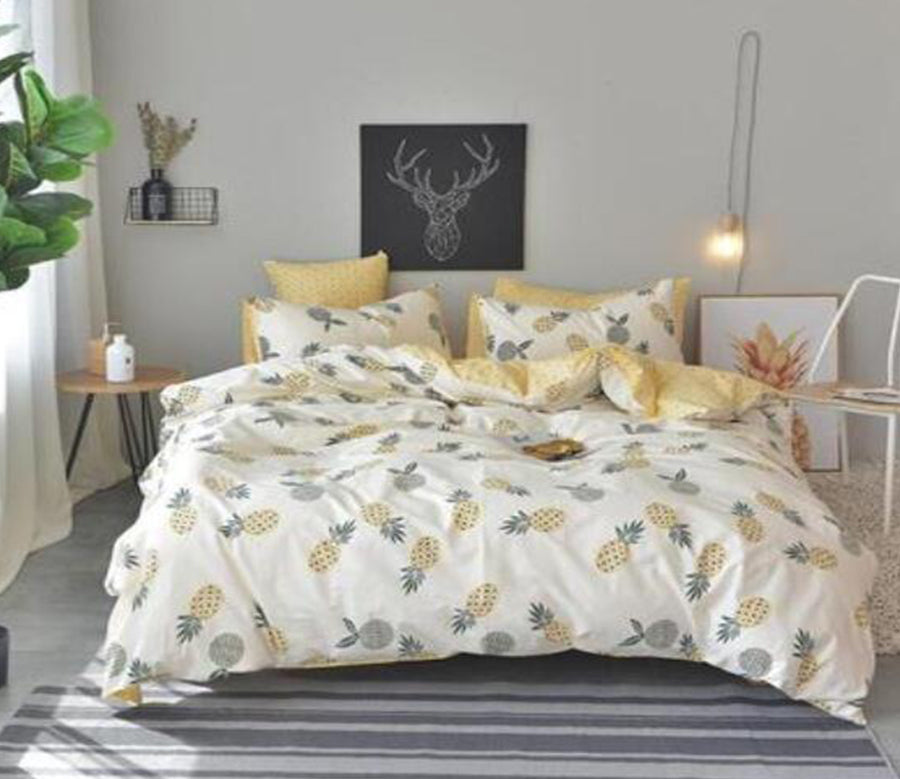3D Pineapple Pattern 20204 Bed Pillowcases Quilt