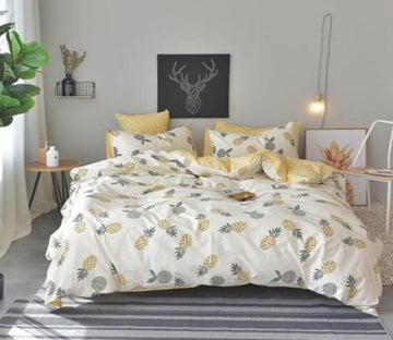 3D Pineapple Pattern 20204 Bed Pillowcases Quilt