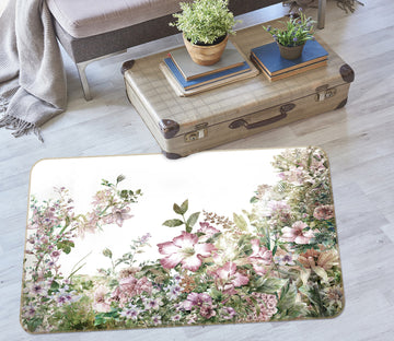 3D Flower Bush 37076 Non Slip Rug Mat