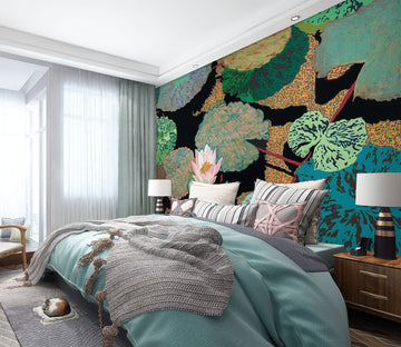 3D Pink Lotus 247 Allan P. Friedlander Wall Mural Wall Murals Wallpaper AJ Wallpaper 2 