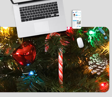 3D Candy Cane Ball Pendant 51253 Christmas Desk Mat Xmas