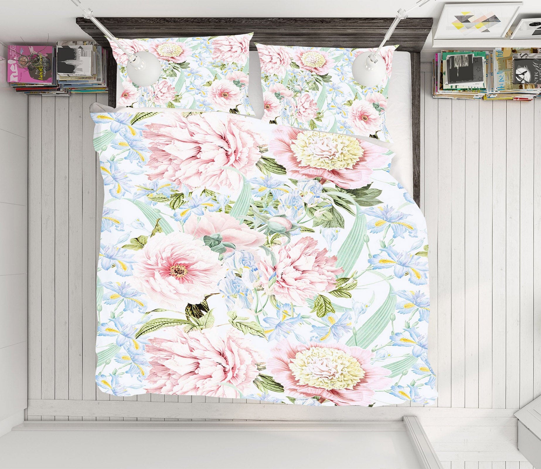 3D Pink Peony 172 Uta Naumann Bedding Bed Pillowcases Quilt Quiet Covers AJ Creativity Home 