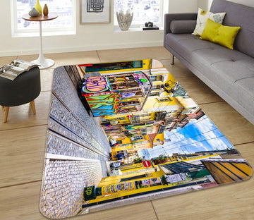 3D Street Houses 67212 Vehicle Non Slip Rug Mat