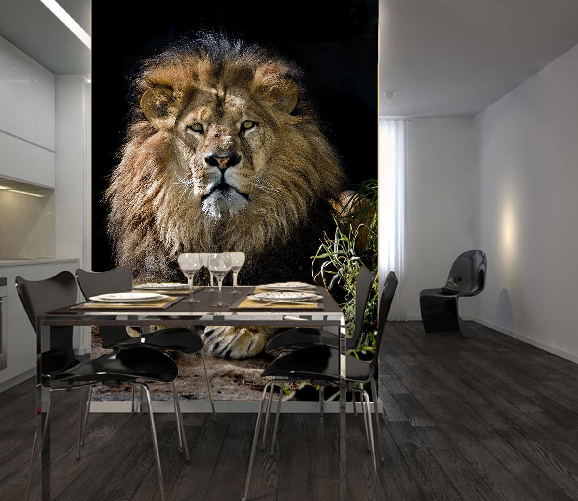 3D Lion Grass 140 Wall Murals Wallpaper AJ Wallpaper 2 