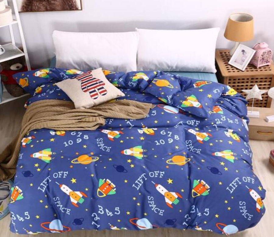 3D Rocket 3157 Bed Pillowcases Quilt