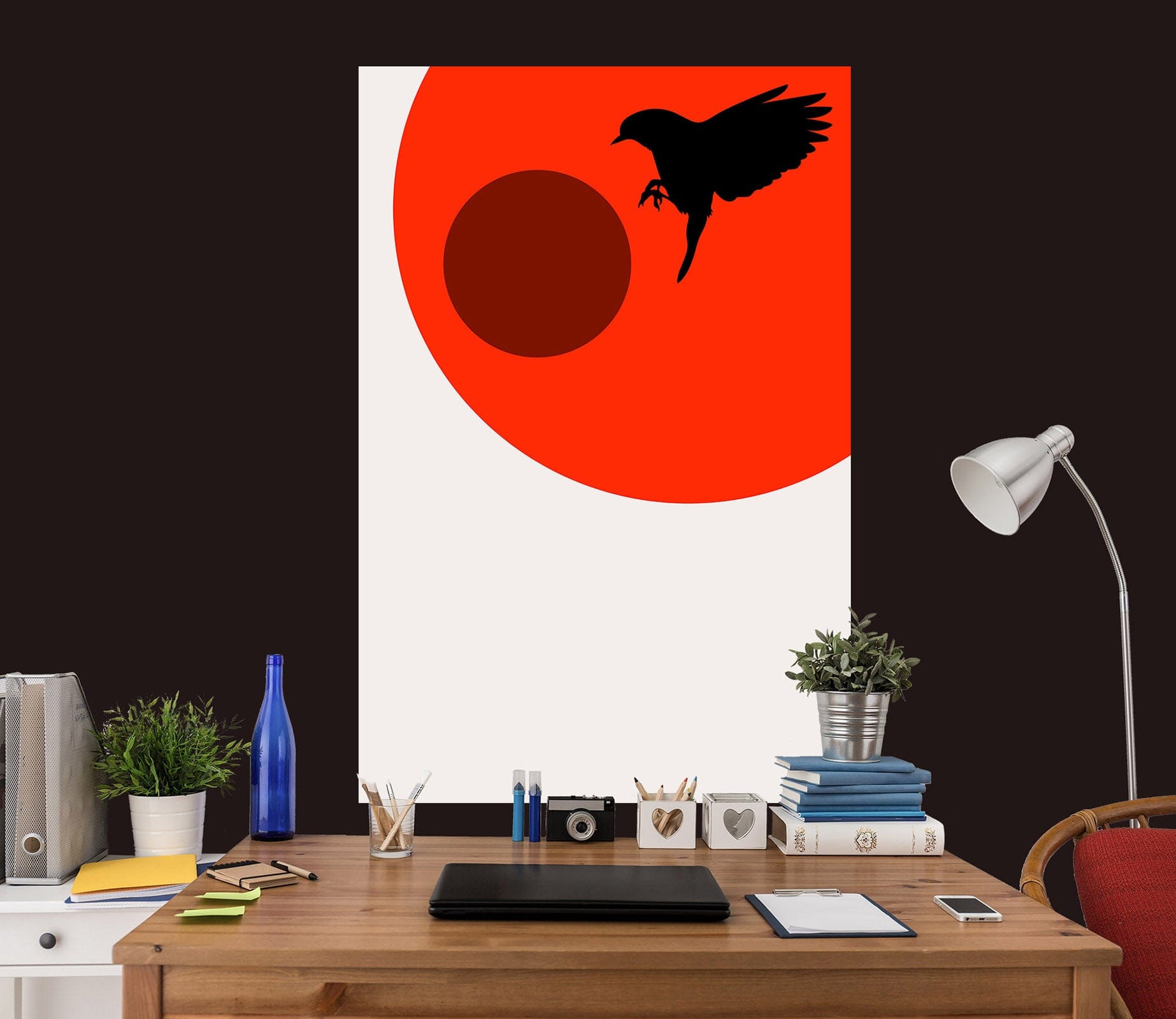 3D Bird Sun 219 Boris Draschoff Wall Sticker Wallpaper AJ Wallpaper 2 