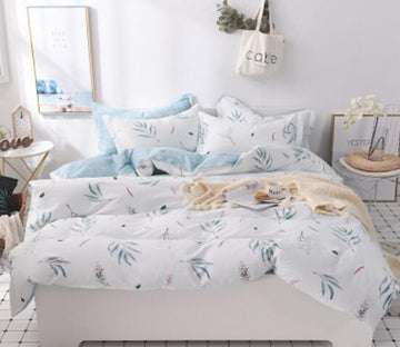 3D Leaf Pattern 30282 Bed Pillowcases Quilt
