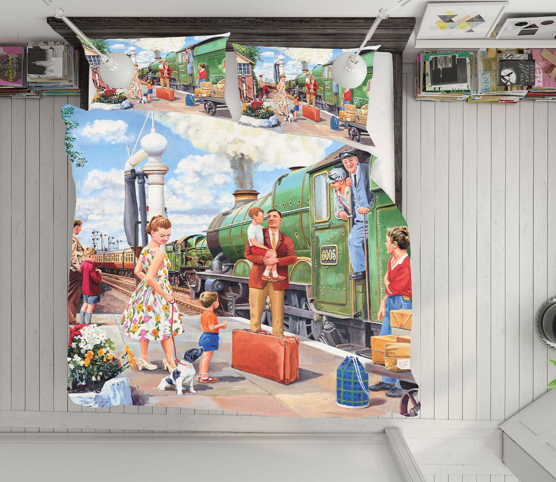 3D The Train Driver 2069 Trevor Mitchell bedding Bed Pillowcases Quilt Quiet Covers AJ Creativity Home 