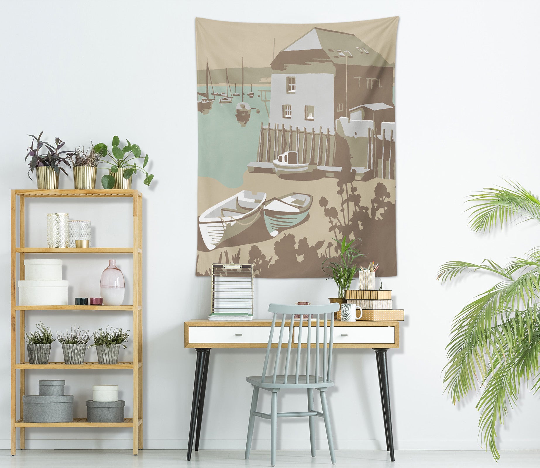 3D Brown House 5366 Steve Read Tapestry Hanging Cloth Hang