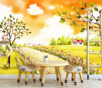 3D Autumn Forest 1714 Wall Murals Wallpaper AJ Wallpaper 2 