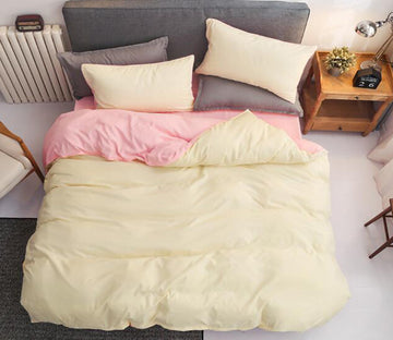 3D Yellow Flesh-Colored 2137 Bed Pillowcases Quilt