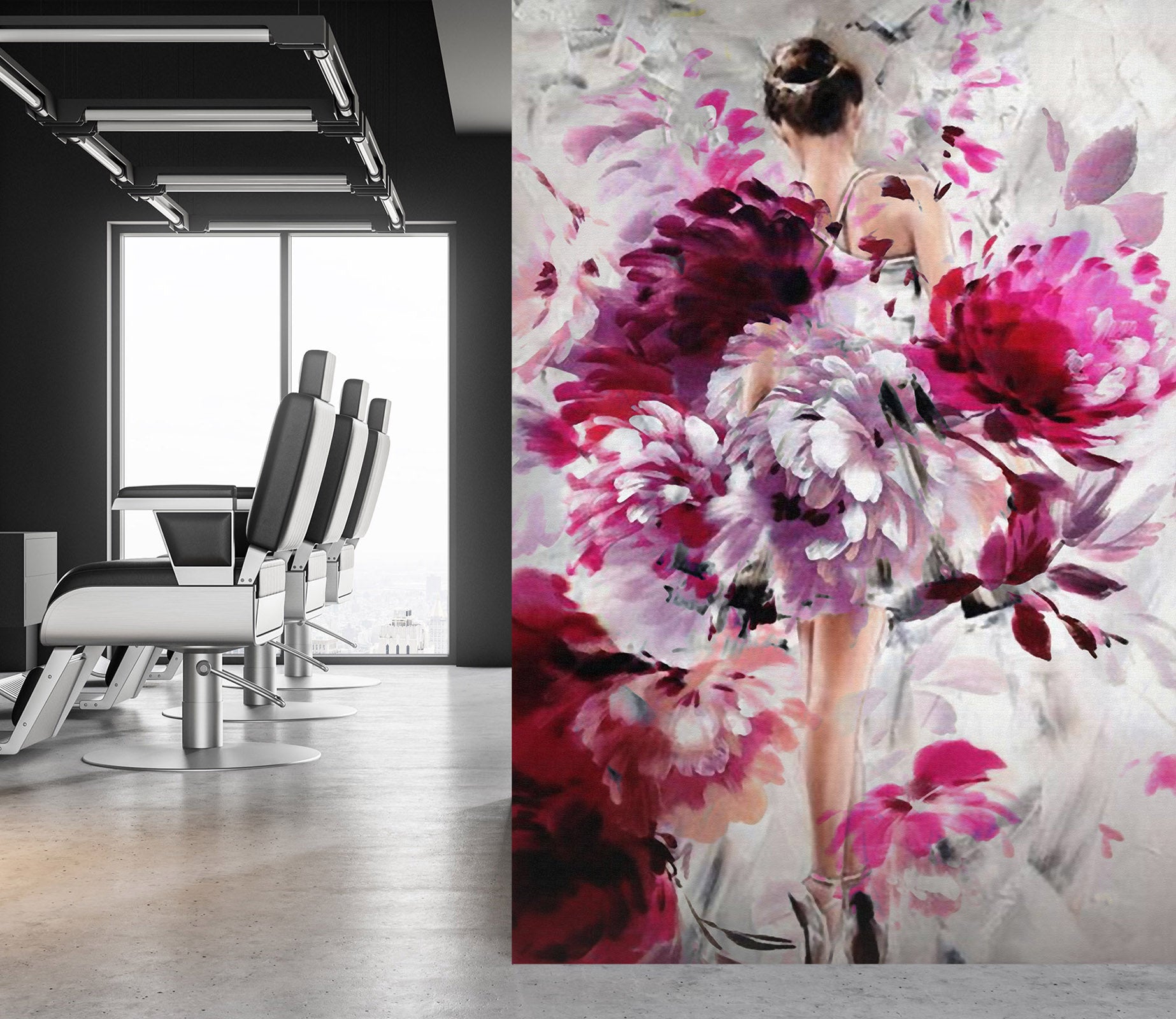 3D Colored Flowers 362 Wall Murals