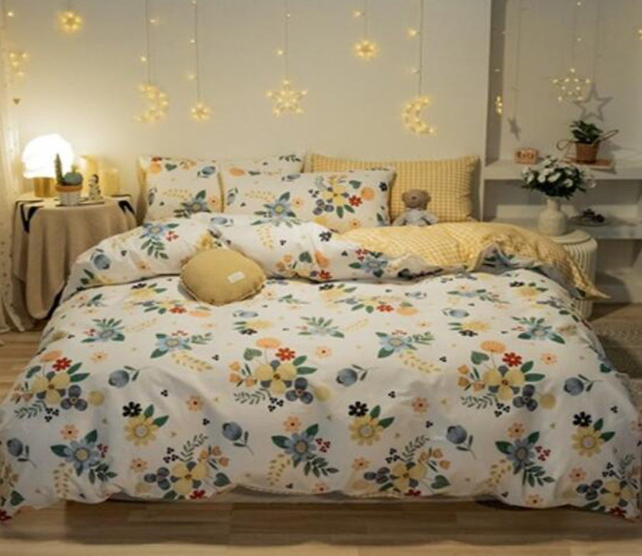 3D Yellow Bouquet 40309 Bed Pillowcases Quilt