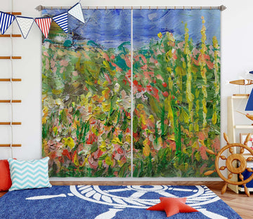 3D Abstract Garden 240 Allan P. Friedlander Curtain Curtains Drapes Curtains AJ Creativity Home 