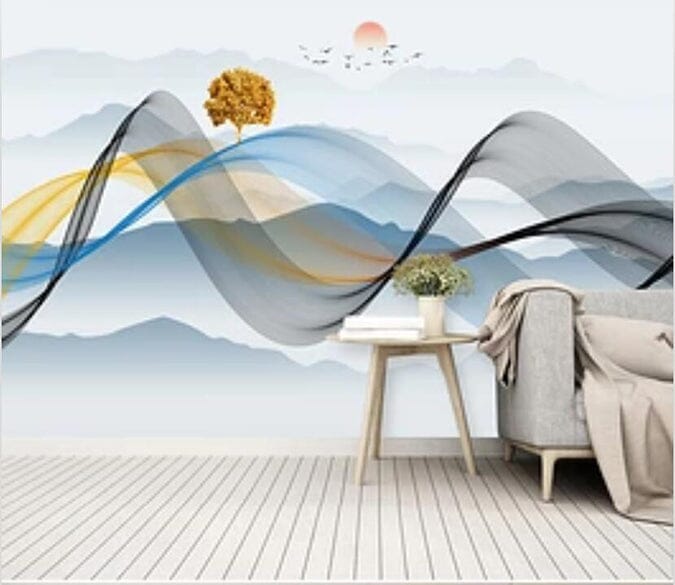 3D Color Wave 2821 Wall Murals Wallpaper AJ Wallpaper 2 