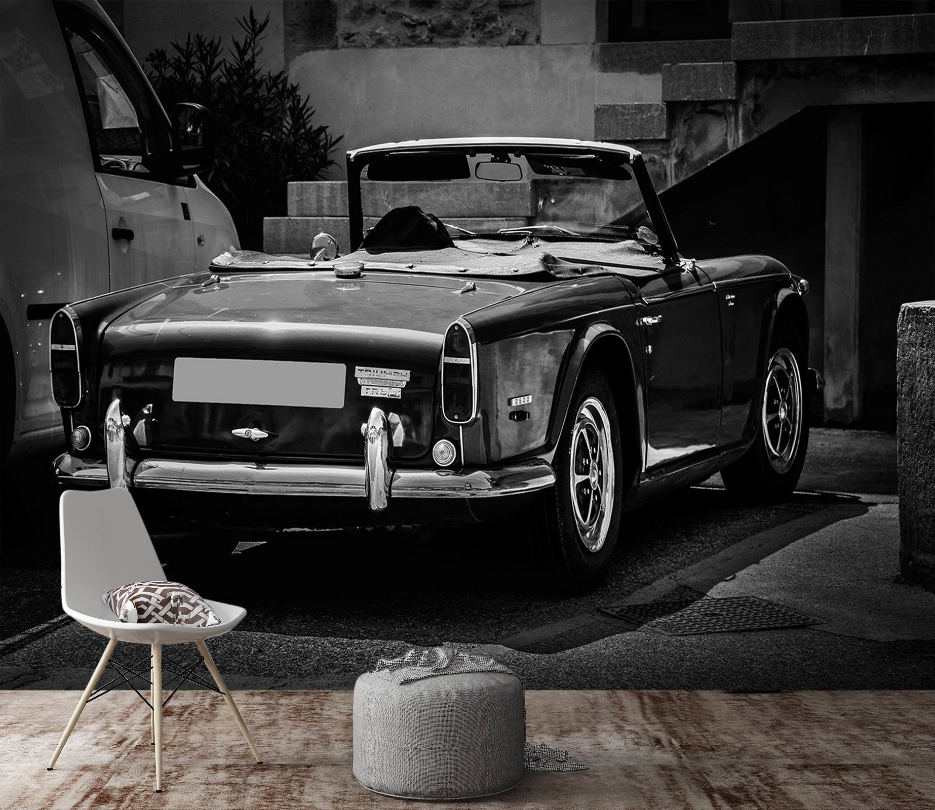 3D Black Vehicle 199 Vehicle Wall Murals