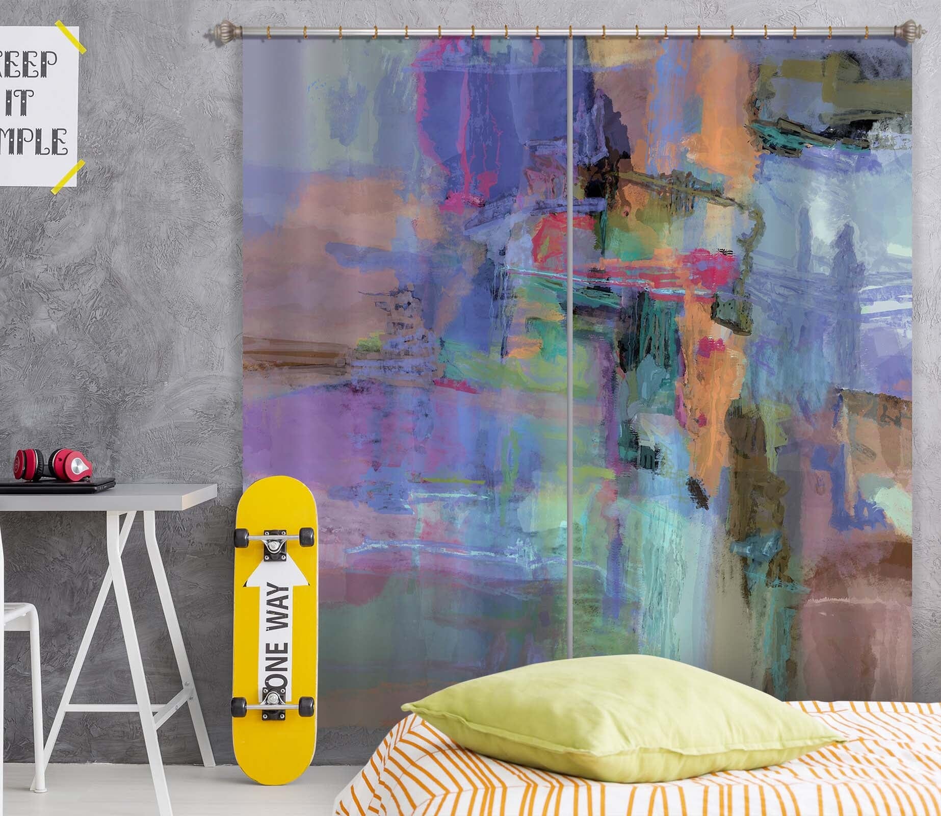 3D Painted Colors 221 Michael Tienhaara Curtain Curtains Drapes Curtains AJ Creativity Home 