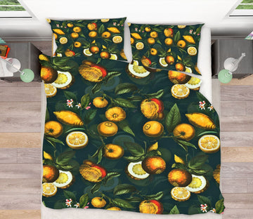 3D Lemon Fruit 156 Uta Naumann Bedding Bed Pillowcases Quilt Quiet Covers AJ Creativity Home 