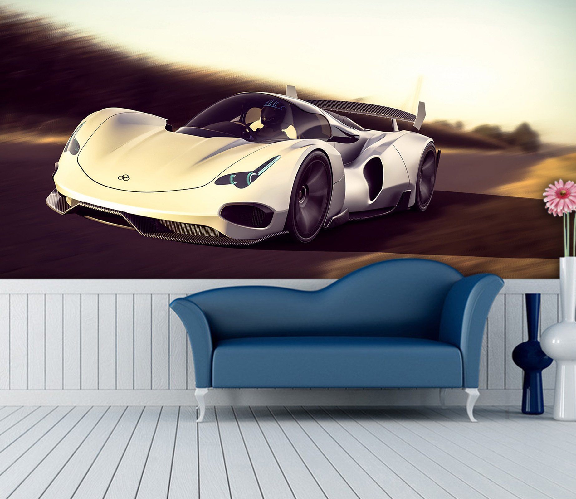 3D Supercar Road 970 Vehicle Wall Murals Wallpaper AJ Wallpaper 2 