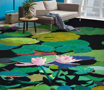 3D Lotus Pond 96114 Allan P. Friedlander Floor Mural