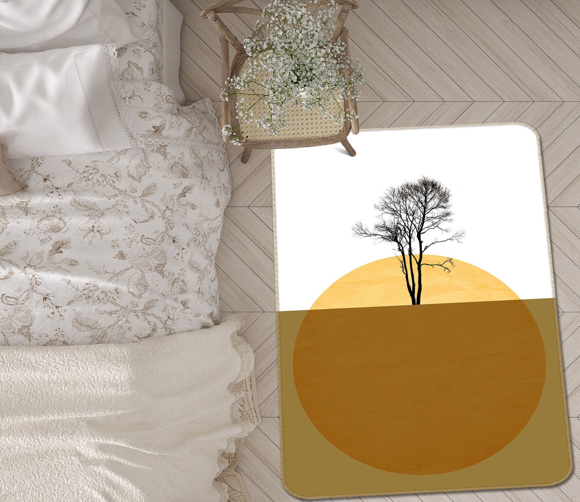 3D Golden Sea 1005 Boris Draschoff Rug Non Slip Rug Mat Mat AJ Creativity Home 