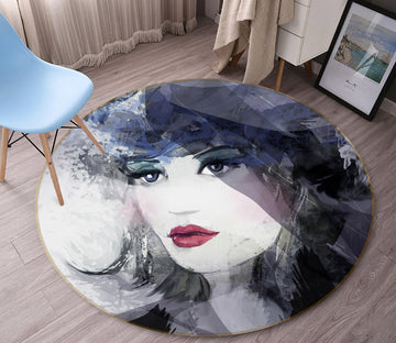 3D Beauty 36214 Round Non Slip Rug Mat
