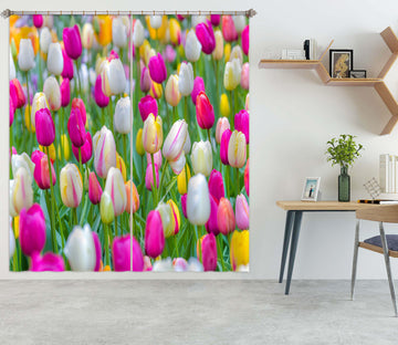 3D Tulip Garden 6525 Assaf Frank Curtain Curtains Drapes