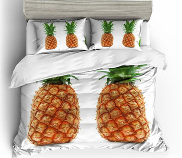 3D Two Pineapples 1180 Bed Pillowcases Quilt