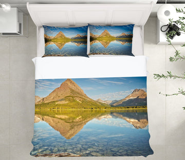 3D Distant Mountains 2134 Kathy Barefield Bedding Bed Pillowcases Quilt Quiet Covers AJ Creativity Home 