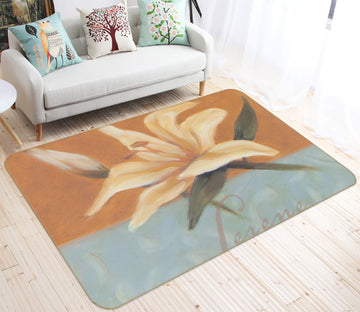 3D Lily Flowers 32082 Non Slip Rug Mat