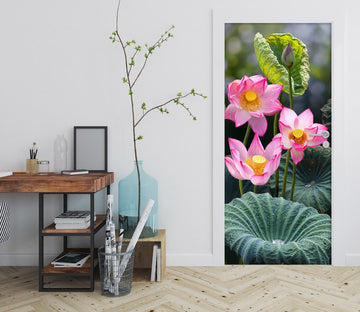 3D Lotus 25198 Door Mural