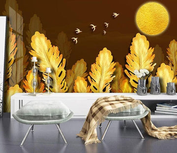 3D Golden Forest 2884 Wall Murals Wallpaper AJ Wallpaper 2 