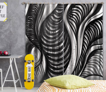 3D Line Drawing 384 Jacqueline Reynoso Curtain Curtains Drapes