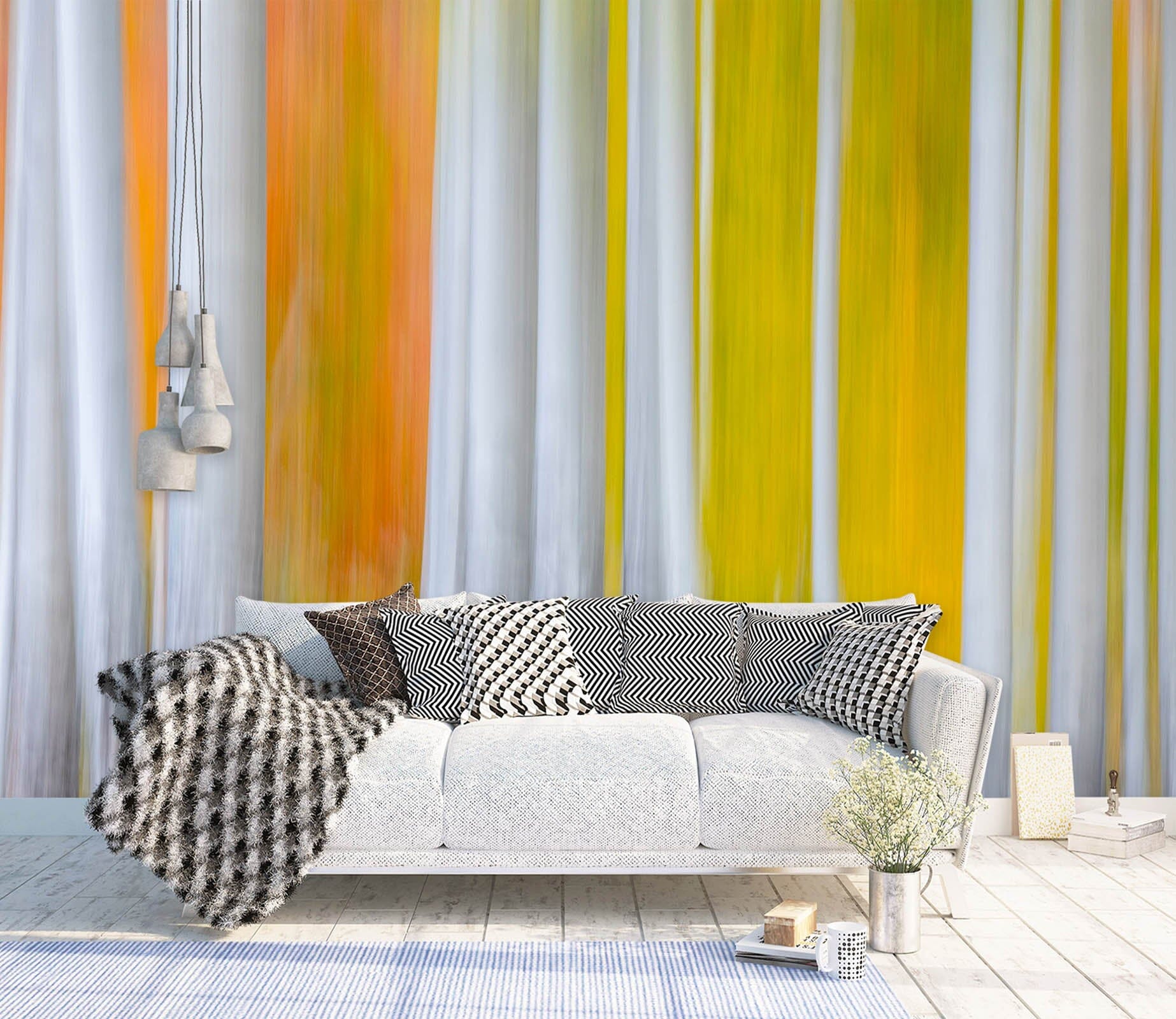 3D White Trunk 1440 Marco Carmassi Wall Mural Wall Murals Wallpaper AJ Wallpaper 2 