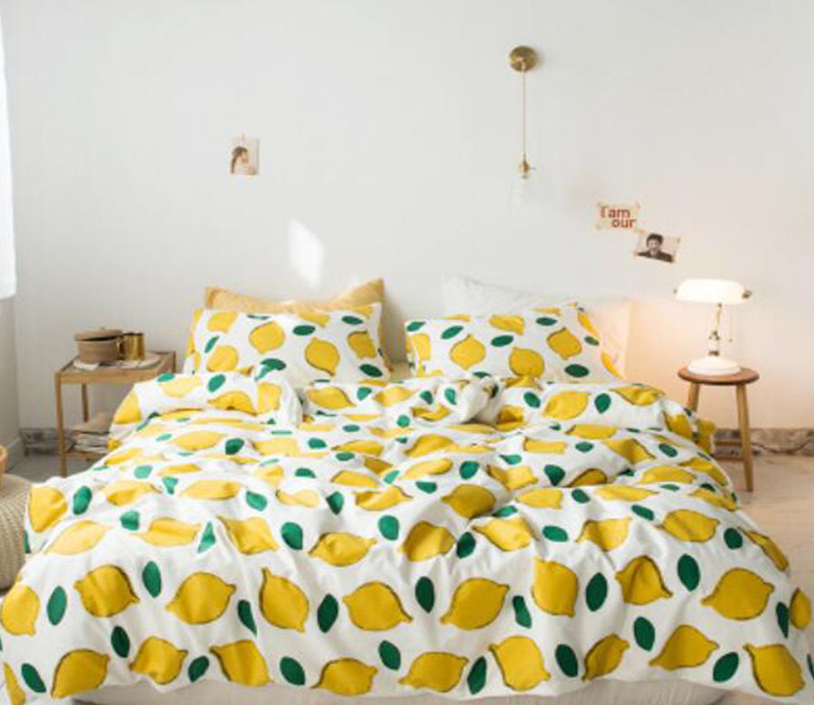 3D Lemon Pattern 30159 Bed Pillowcases Quilt