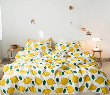 3D Lemon Pattern 30159 Bed Pillowcases Quilt